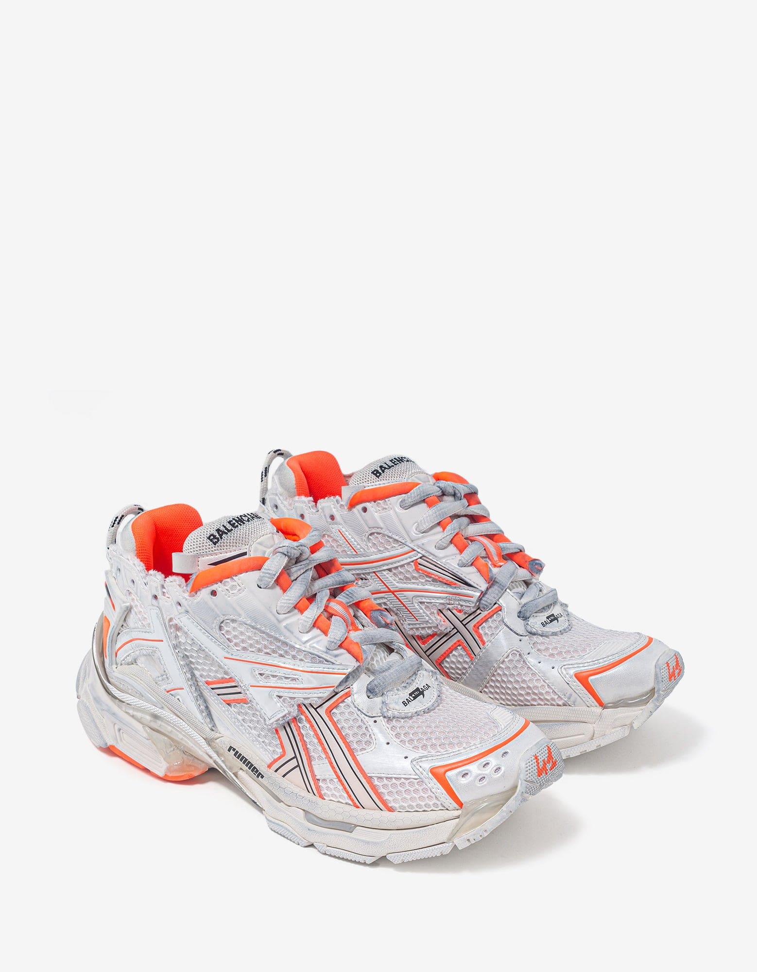 Giày Balenciaga Track Sneaker White Orange 542023W1GB19059   AuthenticShoes